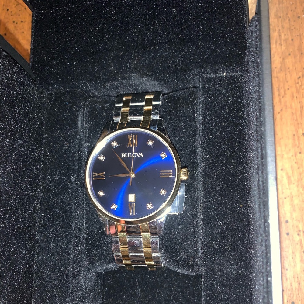 Men’s Bulova Modern Diamond Accent Two-Tone Watch